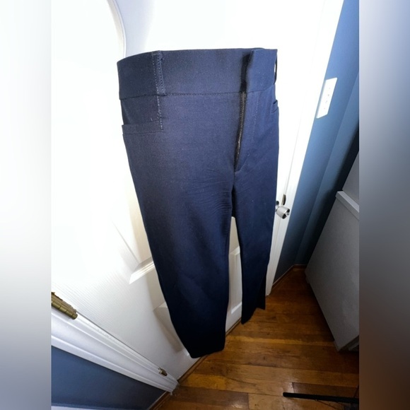 NWOT Banana Republic Women’s 4 Navy Blue Sloan Trouser Crop Dress Pants Skinny S - Picture 3 of 14